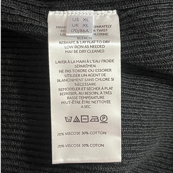 Free People NWT Golden Hour Black Midi Skirt Minimalist Clean Girl Balletcore XL - Picture 10 of 10